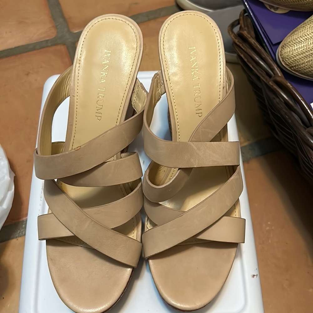 Ivanka Trump wedge sandals Size 7.5 - 8